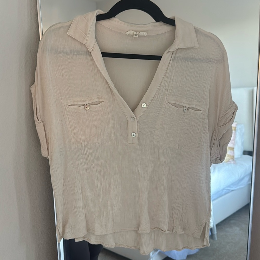 Tan blouse